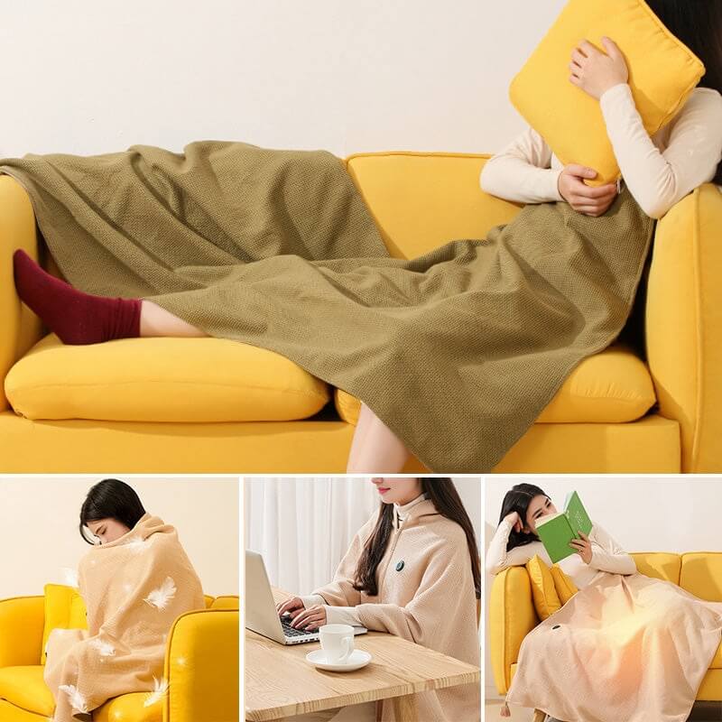 CozyWrap™ - Bærbart Opvarmet Tørklæde og Tæppe