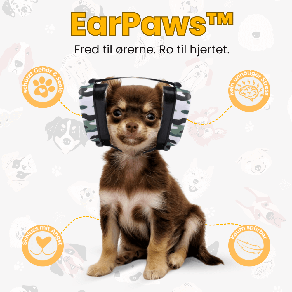 EarPaws™ - Støjreducerende Hundehovedbånd