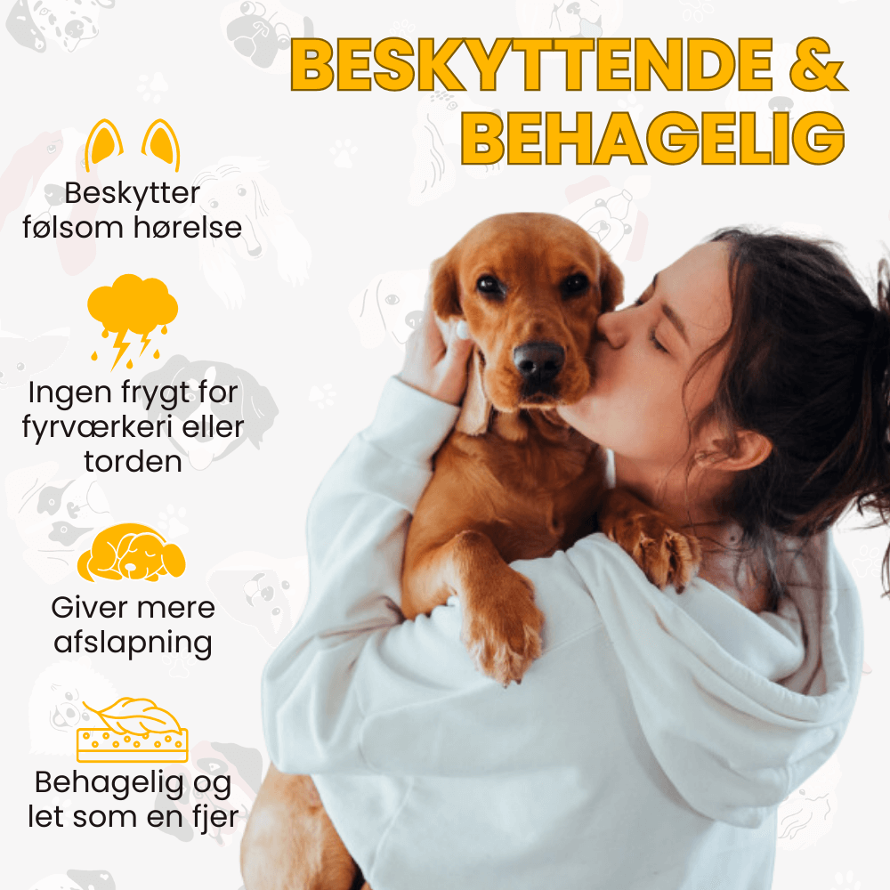 EarPaws™ - Støjreducerende Hundehovedbånd