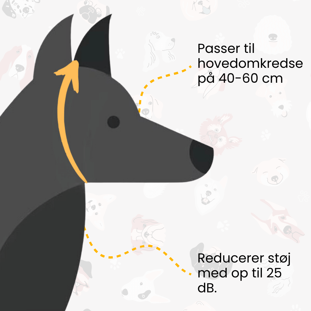 EarPaws™ - Støjreducerende Hundehovedbånd