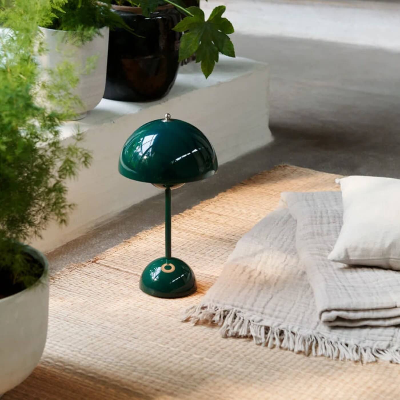 Elegant Bordlampe - Svampelampe Flowerbud