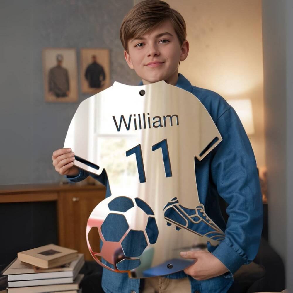 SoccerMirror™ - Personligt LED-spejl