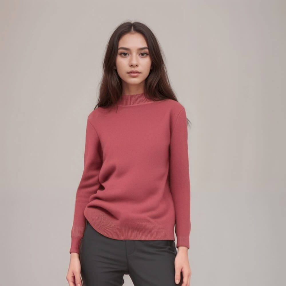 Sofia™ - Fleece sweater med mellem-høj krave