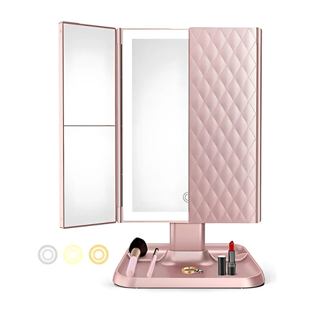 VanityMirror™ - Tre-delt LED Makeup Spejl
