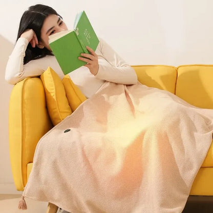 CozyWrap™ - Bærbart Opvarmet Tørklæde og Tæppe