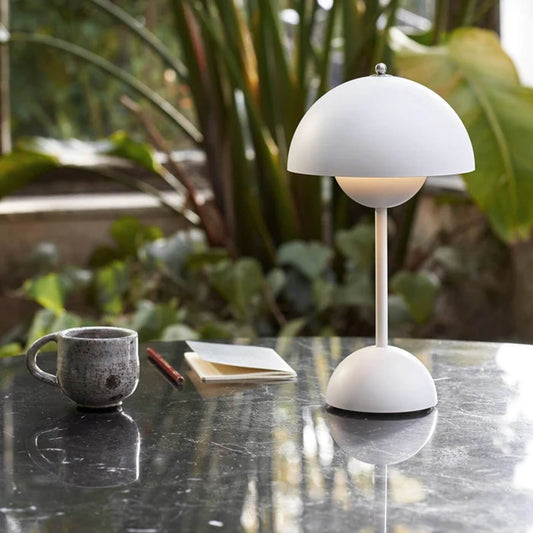 Elegant Bordlampe - Svampelampe Flowerbud