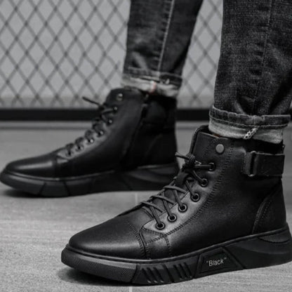 Gunner™ - Holdbare Lædersneakers