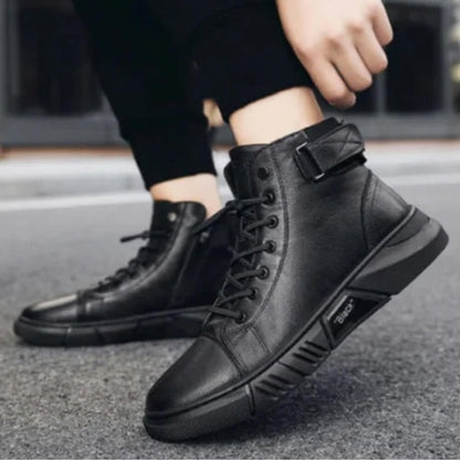 Gunner™ - Holdbare Lædersneakers