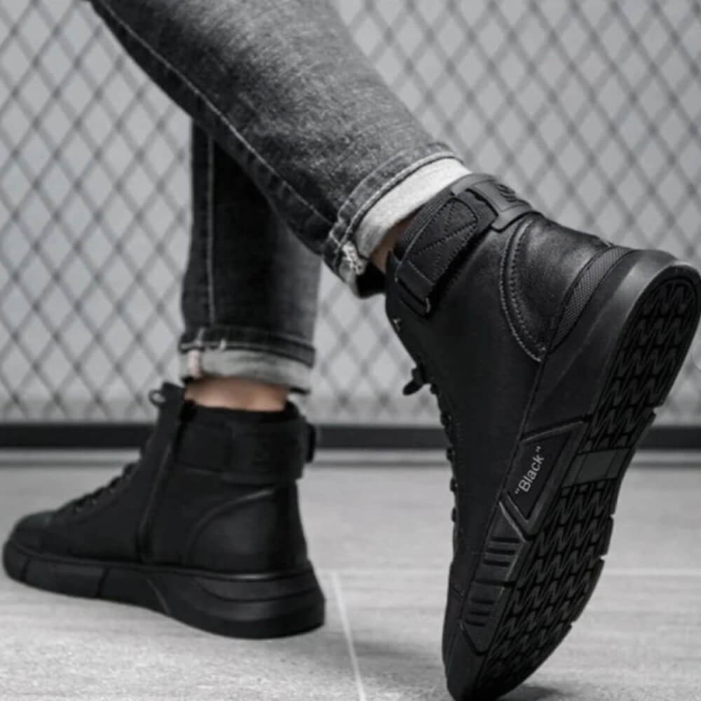 Gunner™ - Holdbare Lædersneakers