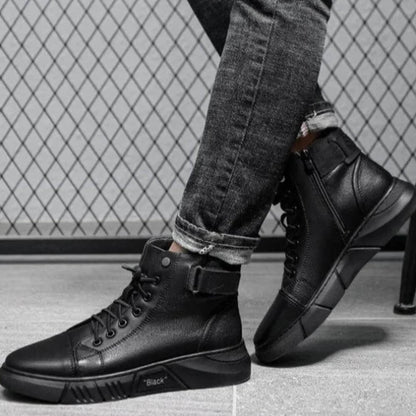 Gunner™ - Holdbare Lædersneakers
