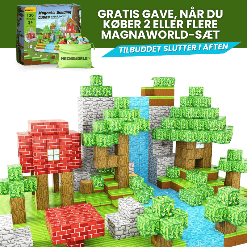 MagnaWorld™ - Magnetisk Byggesæt (100 stk)