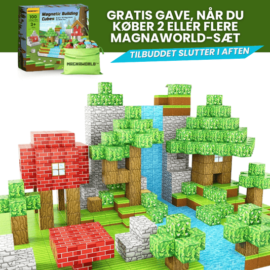 MagnaWorld™ - Magnetisk Byggesæt (100 stk)