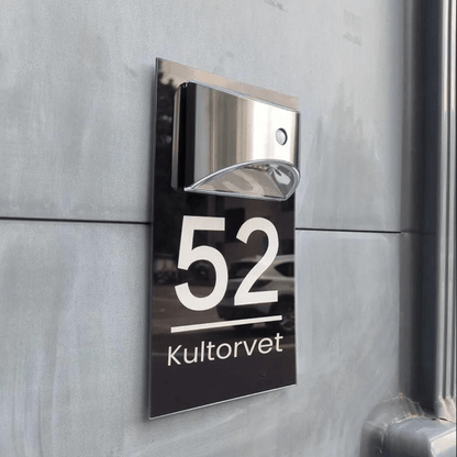 Personligt Moderne Solcelledørskilt