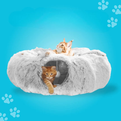 PurrPath™ - Kattelegetøjs- og Sengekombination