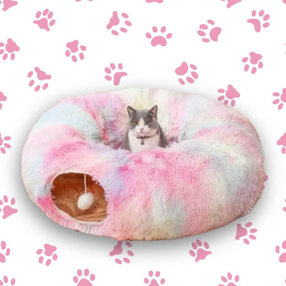 PurrPath™ - Kattelegetøjs- og Sengekombination