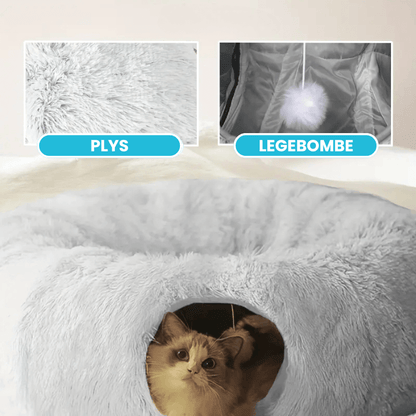 PurrPath™ - Kattelegetøjs- og Sengekombination