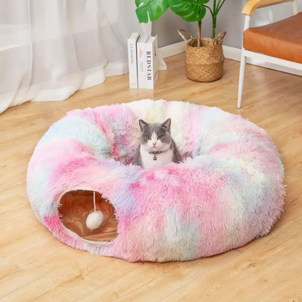 PurrPath™ - Kattelegetøjs- og Sengekombination