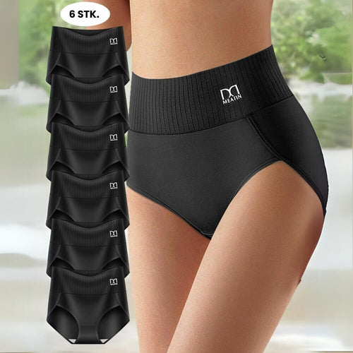 ShapeFlex™ - Højtaljede Trusser med Mavekontrol (6 stk. pr. pakke)