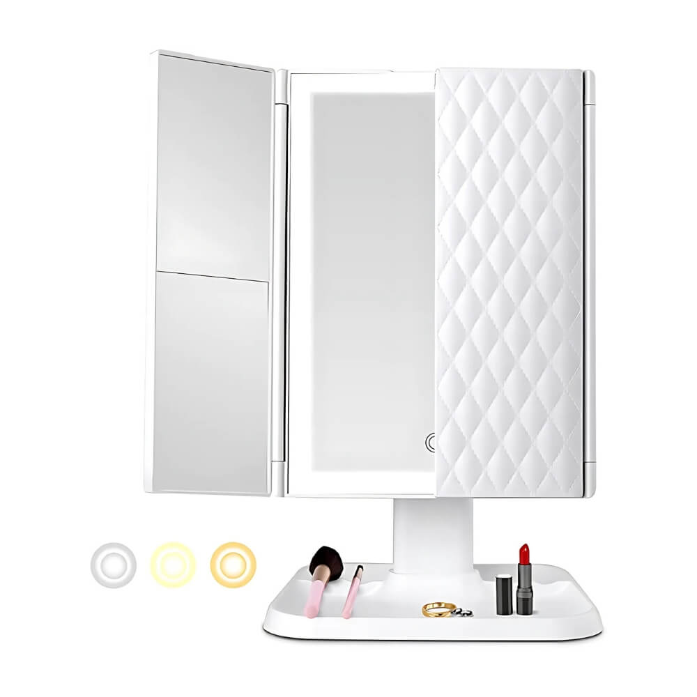 VanityMirror™ - Tre-delt LED Makeup Spejl