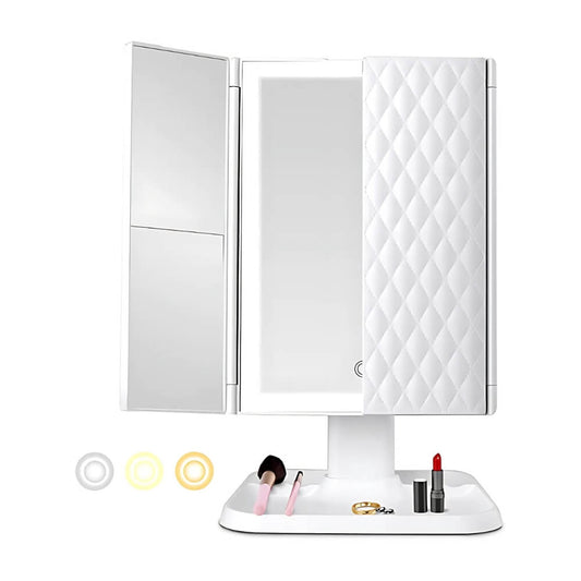 VanityMirror™ - Tre-delt LED Makeup Spejl